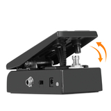 GOKKO GK-64 Mini Wah Pedal - Compact Wah and Volume Pedal with True Bypass, Dual LED Indicators, and